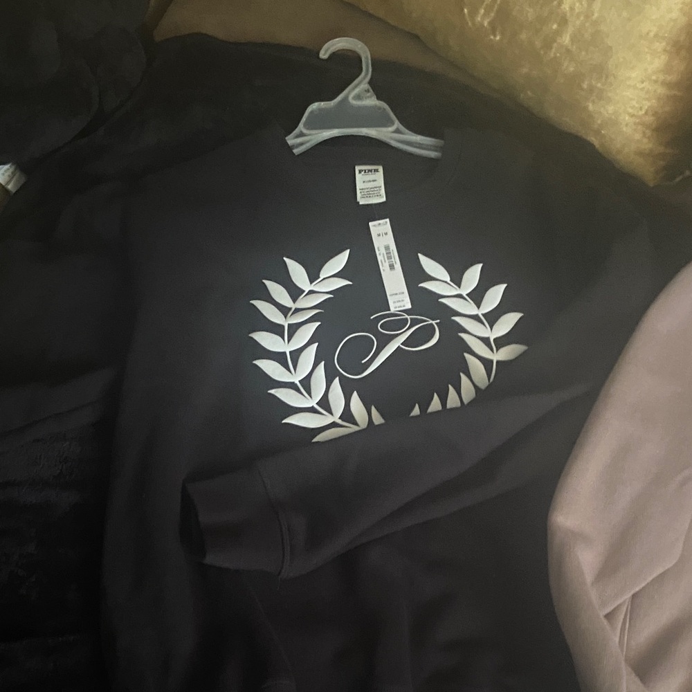 taupe/cappuccino crew neck sweatshirt